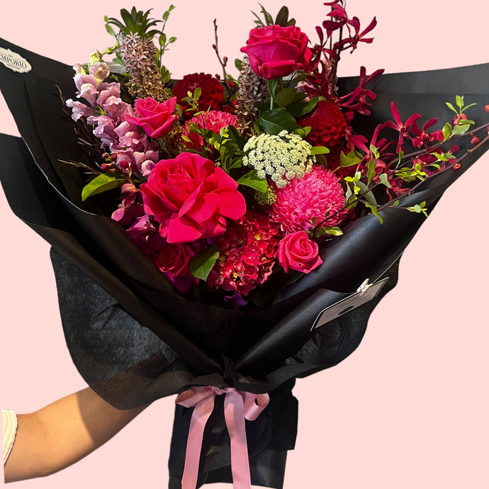 Valentine's Flowers Bouquet | Romantic Flowers Bouquet | Emporio Home & Flowers