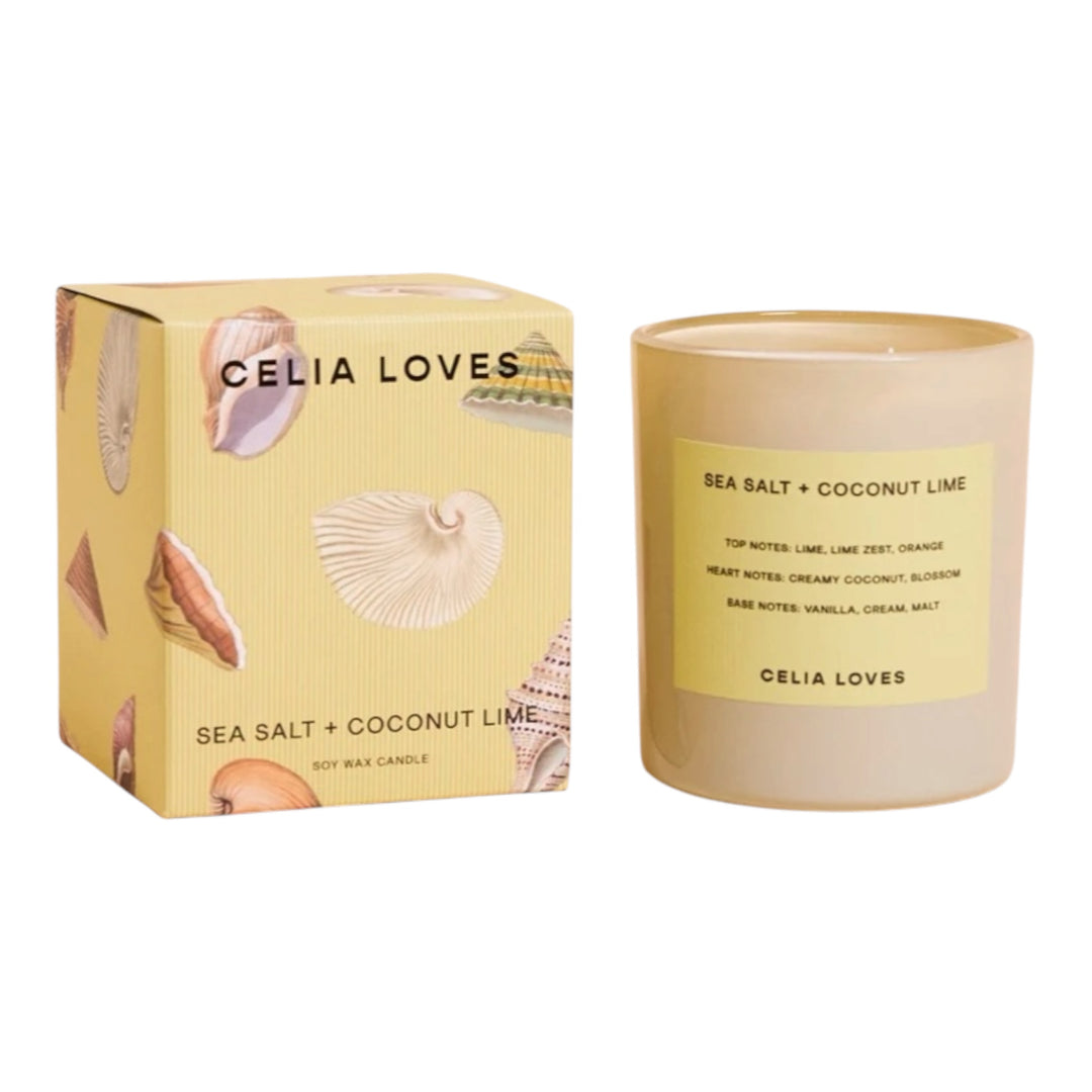 Sea Salt + Coconut & Lime - Candle (Celia Loves)